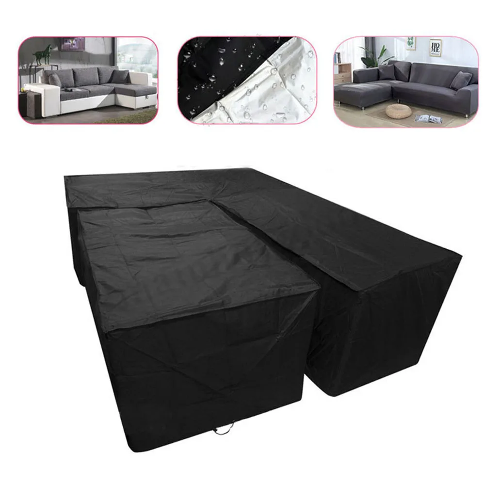 7 Size Outer Garden Furniture Sofa Cover Fabric Dustproof Lshaped V
