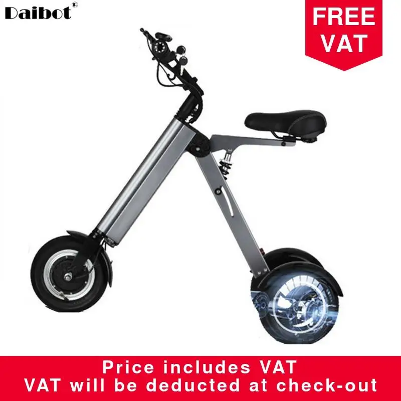 10 дюймов складной электрический E скутер три колеса электрические скутеры 36V 250W