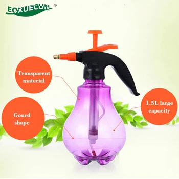 

1.5L Garden Pressure Water Sprayer Pump Plastic Watering Can Vintage Translucent Sprayer Bottle Adjustable System Misting Nozzle