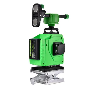 

3D Green Beam Infrared Level Mini Durable Cross Line Leveling Alignment Machine With Magnetic Pivoting Base