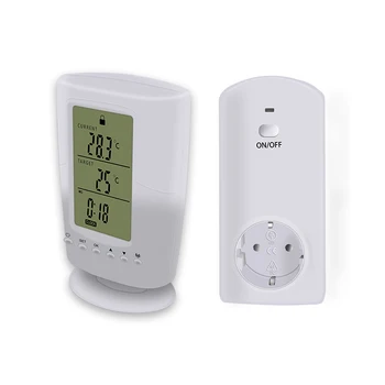 

TS-2000 Wireless Thermostat RF Plug Remote Control Smart Home Thermostat Temperature Controller For Indoor Heating Cooling