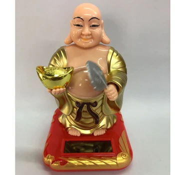 

Solar Powered Swing Buddha Statue Ornaments BATTERY-FREE Eco-friendly