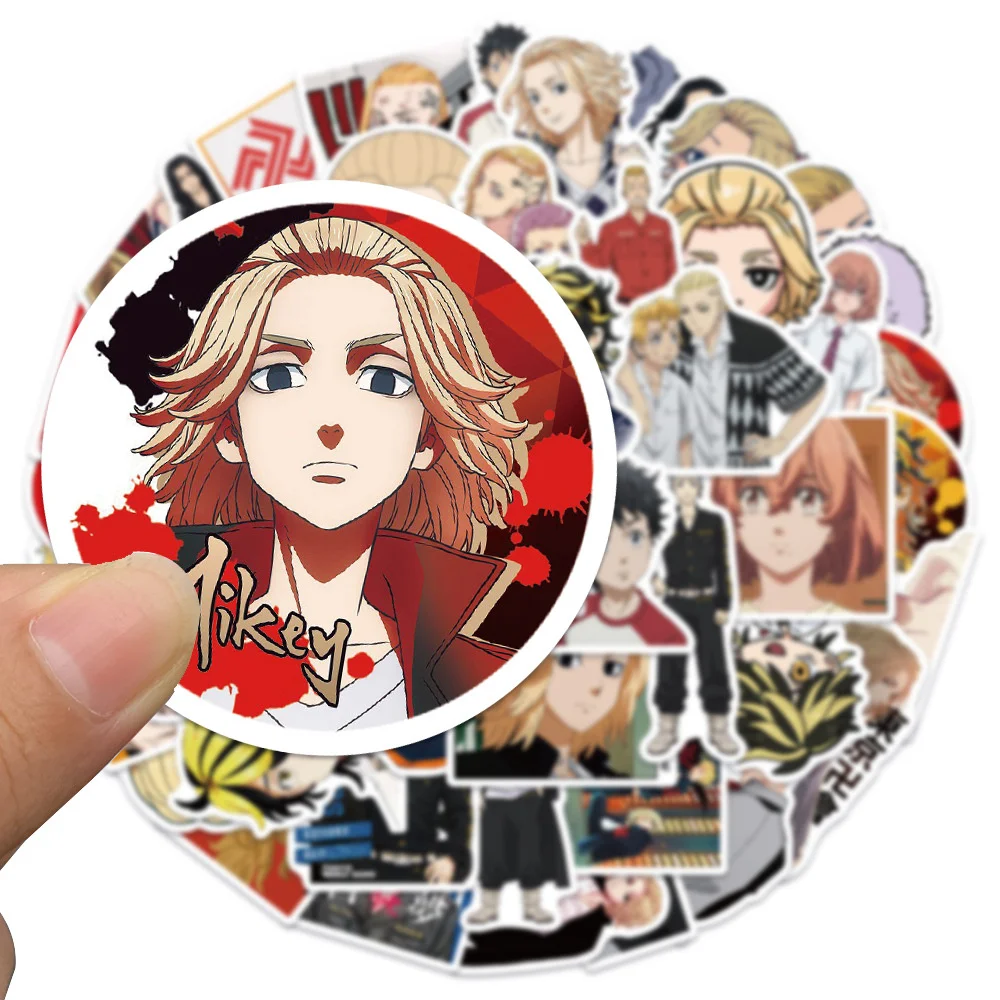 10/30/50PCS Anime Tokyo Avengers Sticker Laptop Skateboard Mobile Phone Graffiti PVC Gift Toy Waterproof Sticker Wholesale