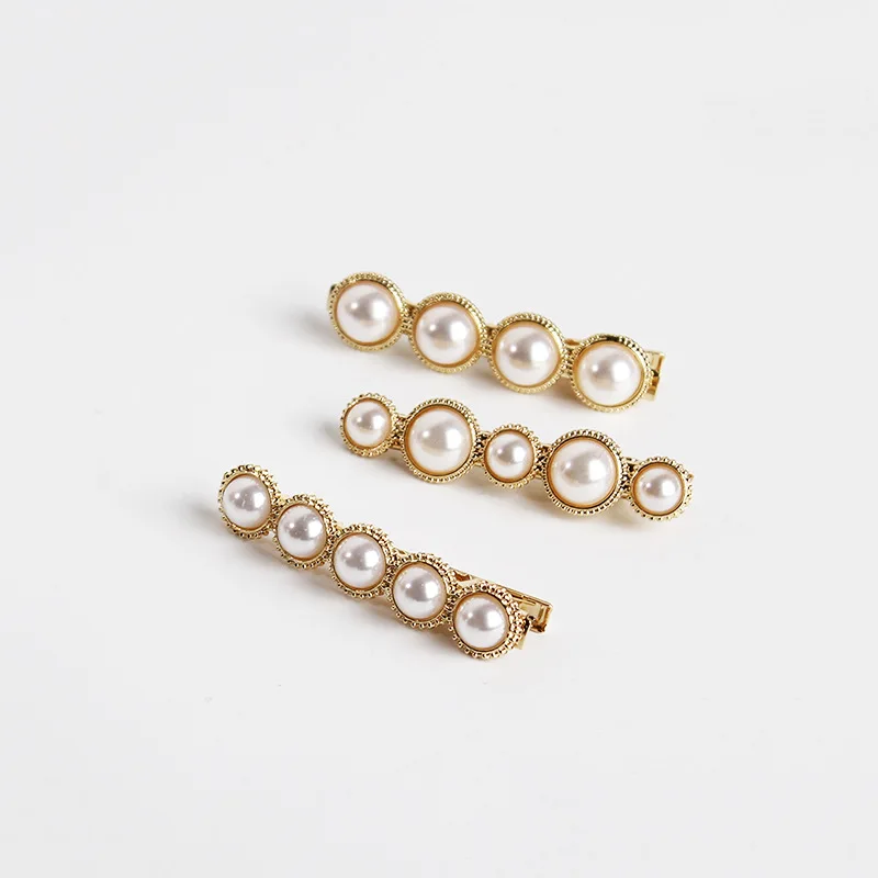 Women Hair Accessories Simulated Pearl Hair Barret...