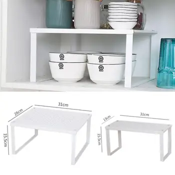 

Home Closet Organizer Storage Shelf Space Saving Wardrobe Holders Cabinet Organizer Home Storage Kitchen Shelves Decorative W1Q1