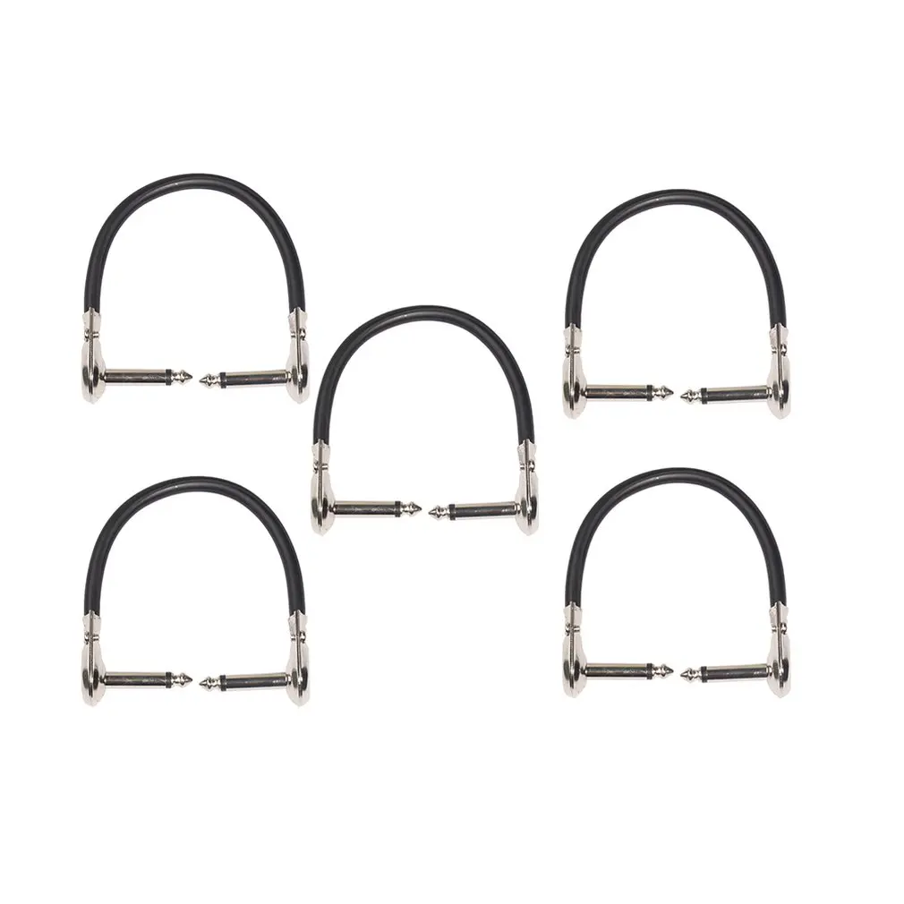 

Guitar Jumper Cable Oxygen-Free Copper Wire Material Right Angle 15 Cm 1/4 Instrument Pedal Effect Pedal