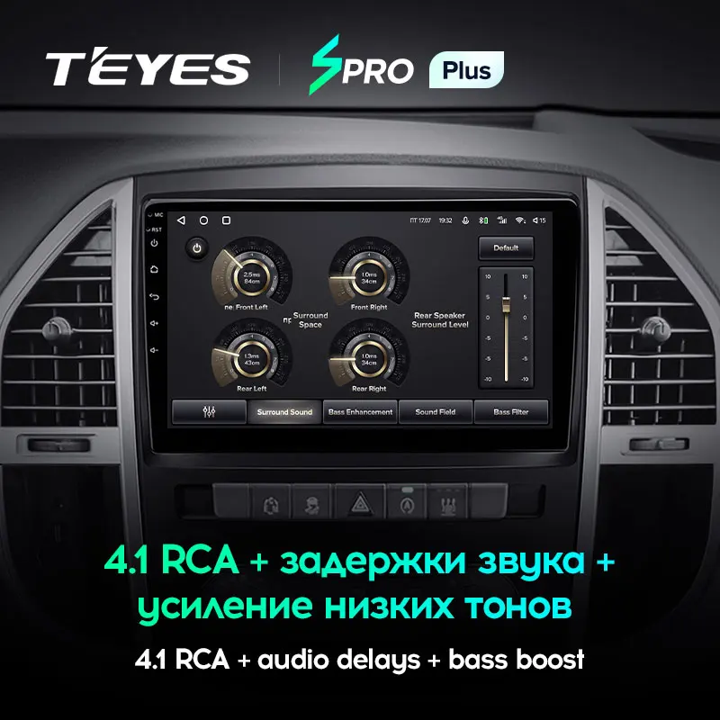 TEYES SPRO Plus Штатная магнитола For Мерседес Вито W447 Mercedes Benz Vito 3 2014 2020 Android 10 до 4 + 64ГБ 32EQ