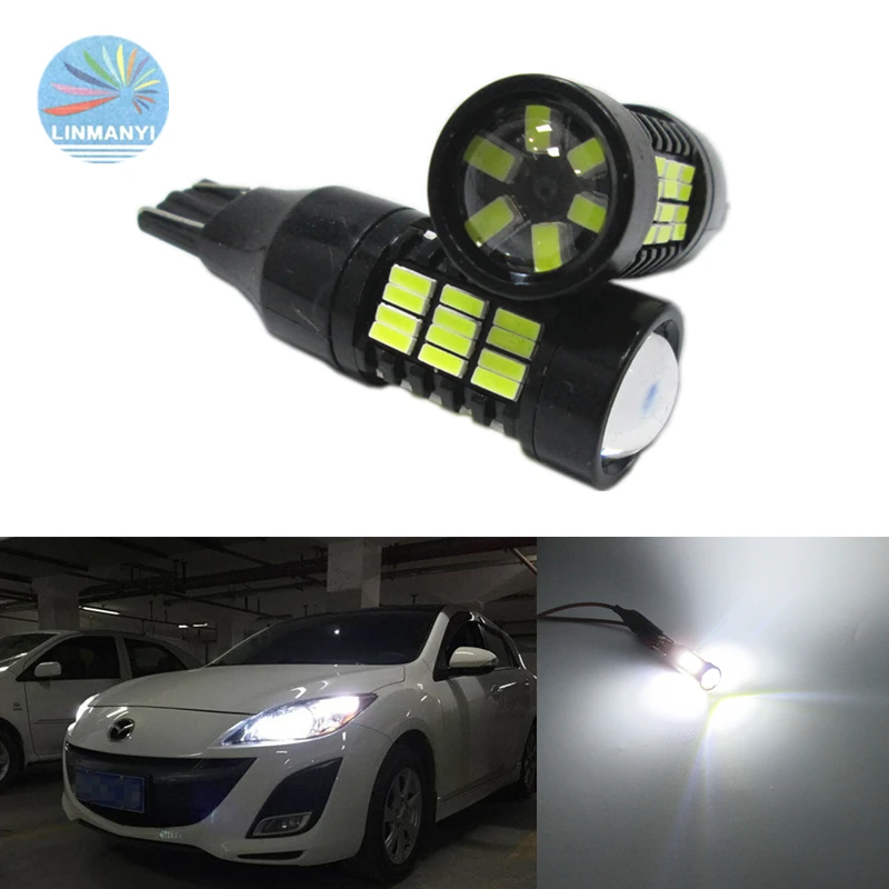 

2pcs Super Brightness For Toyota Land Cruiser LC 200 2008-2016 2017 2018 2019 Back Up Reversing Lights T15 W16W 51SMD White Lamp