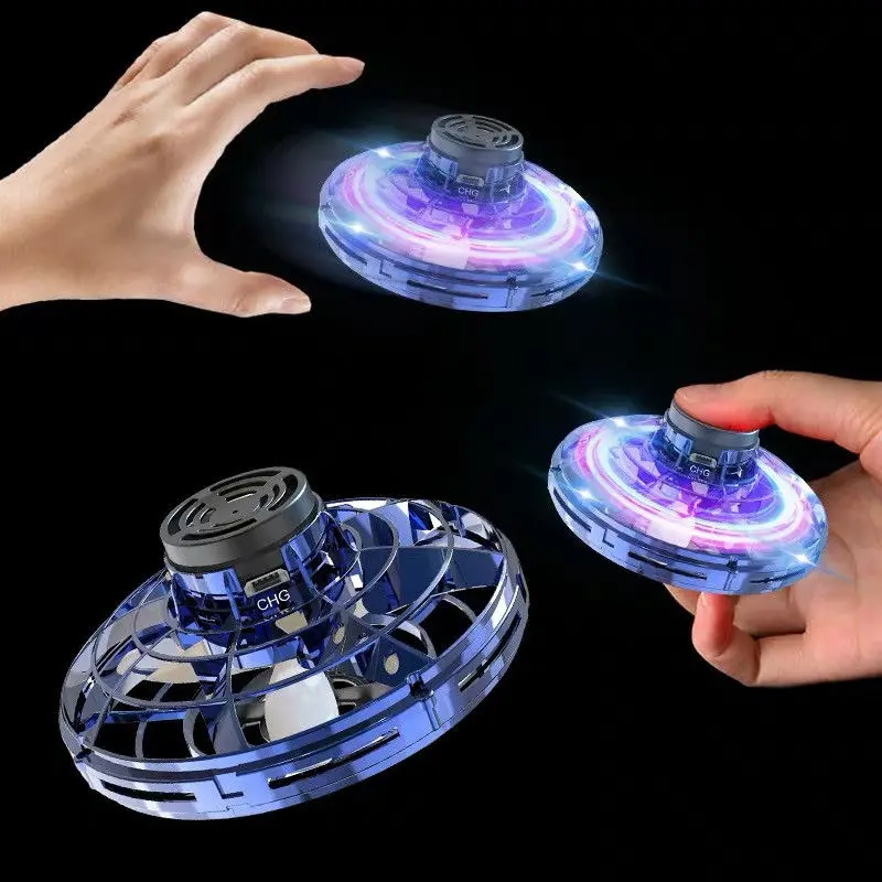 

Hot Mini Drone Flying Hand Operated Induction Aircraft Quadrocopter Flying Fingertip Gyroscope Dron UFO Toys For Children Adult