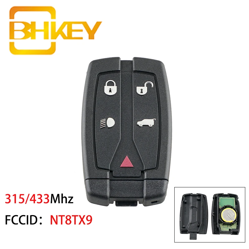BHKEY NT8TX9 for Land Rover Key 315/433Mhz Car Remote For-LAND ROVER LR2 2008-2012 5 Buttons Keys | Автомобили и мотоциклы