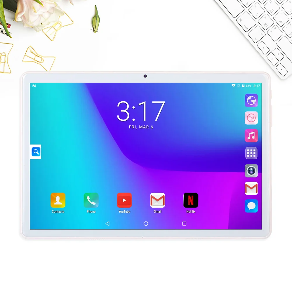 10 1 дюймовый Android 7 0 четырехъядерный ГБ ОЗУ 32 Гб ПЗУ планшет 2.5D стальной экран IPS WiFi