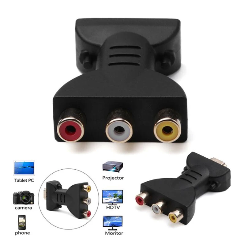 Av Digital Signal 1080p Hdmi To Vga Adapter Hdmi To Av Rca Video Audio Cable Audio & Video