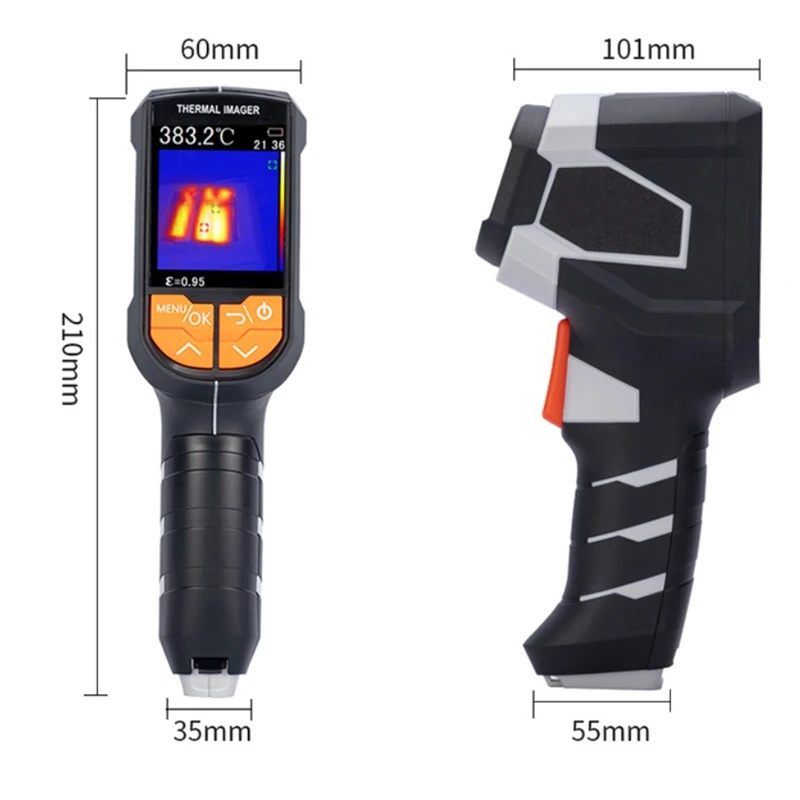 Тепловизор камера Инфракрасное изображение разрешение ЖК цветной экран USB интерфейс Смешивание Изображения термометр излучательность регулируемая