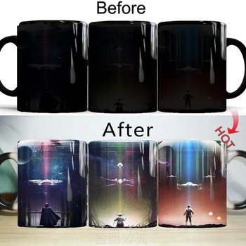 

Jedi Knight coffee mug 11oz star wars ceramic creative changing color travel mug and tea milk cups dropshipping