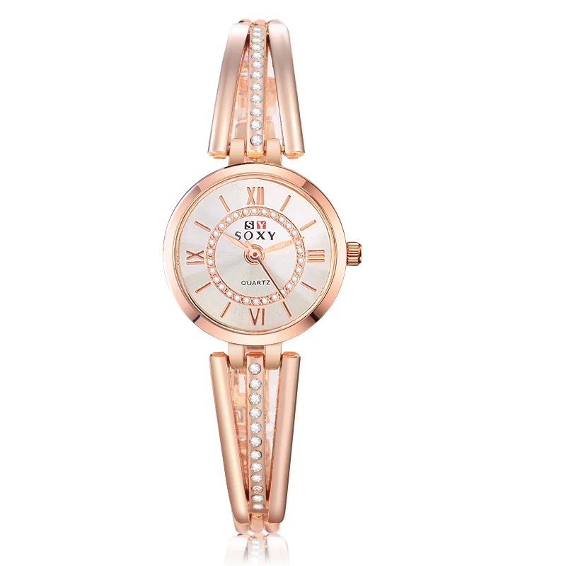 

2019 Brand SOXY Women Bangle Watch Popular Style Women Bracelet Quartz Watches Fashion Unique Simple Designer Ladies Watch