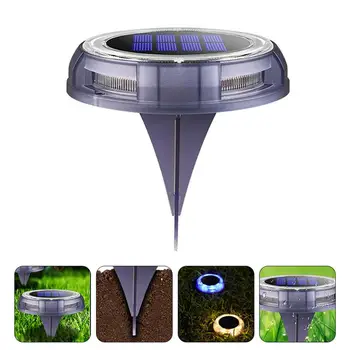 

1pc 8 LED Outdoor Solar Garden Lights Waterproof In-Ground Light Solar Lamp Lighting for Pathway Yard Lawn Deck
