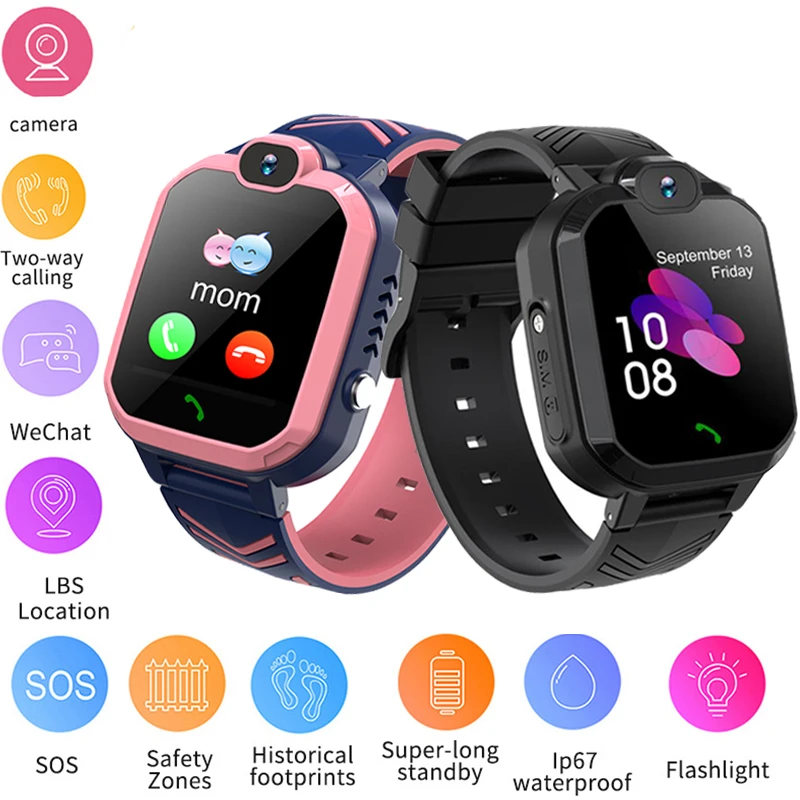 Multi Function Call Kid Smart Watch GPS Locator Tracker Anti Lost Monitor SOS Smartwatch IP67 Waterproof Wristband Children Gift |