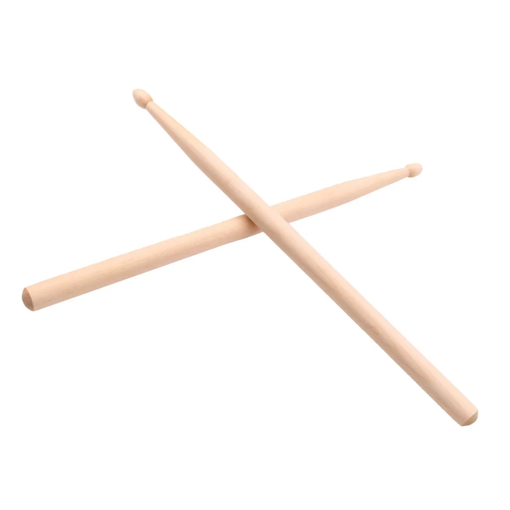1 Pair Maple Kids Drum Sticks Mallets Polished Exquisite Percussion instrument Accessory 295mm Length
