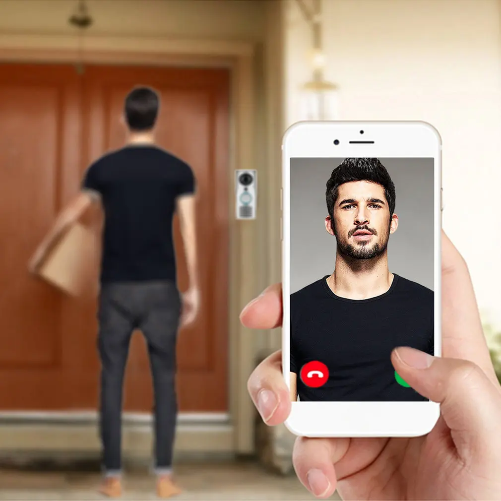 

LESHP Smart 2.4G Wifi Doorbell HD 1080 x 720P Camera Smart Guard & APP Live-view Infrared Night Vision 180 Degree Wide Angle