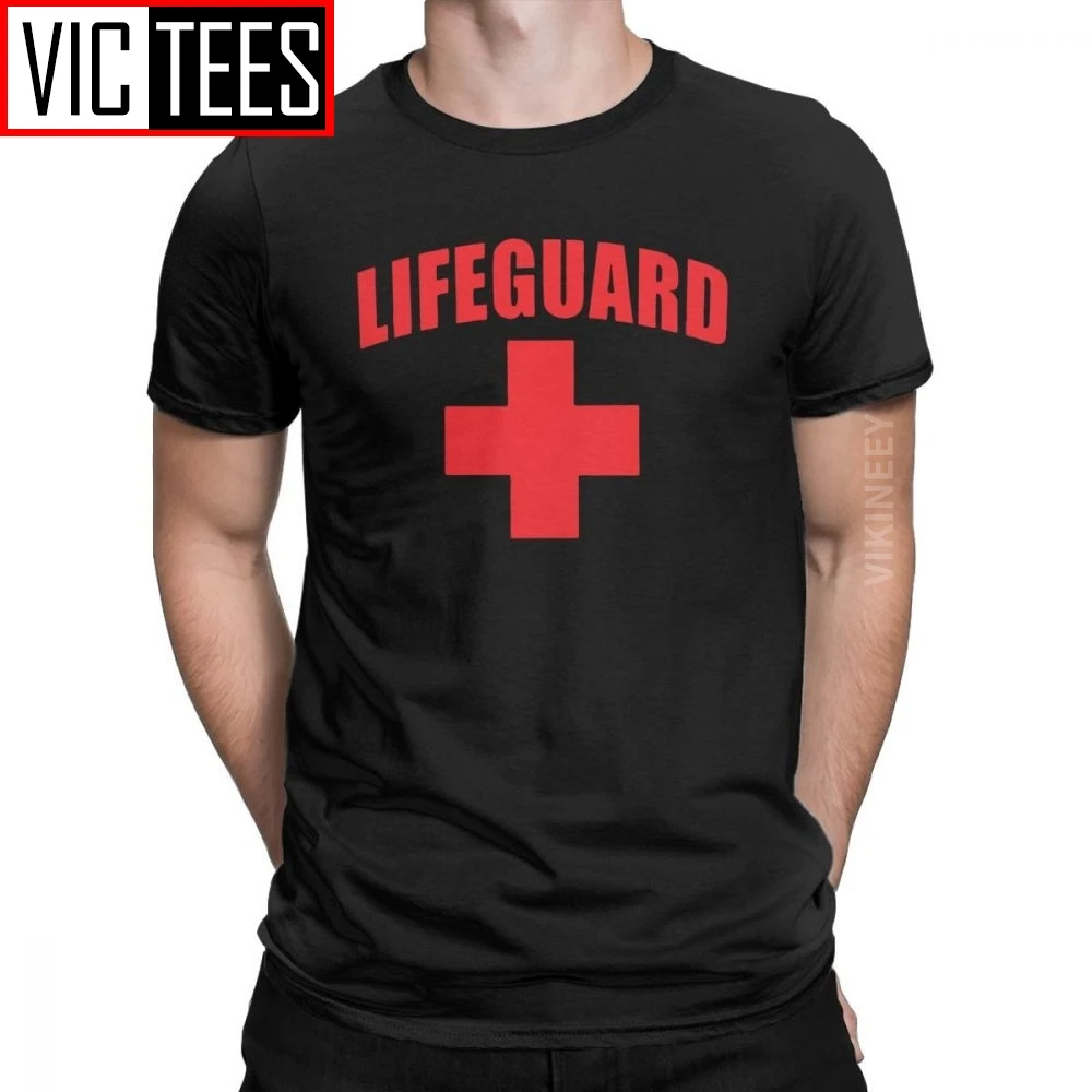 

Men's T-Shirt Lifeguard Humorous 100 Percent Cotton Red Lifeguarding Unisex Uniform T Shirt Camisas Hombre Oversized