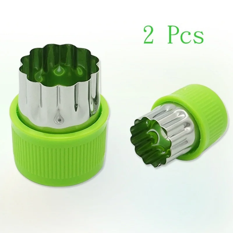 2pc Рис устройство резки овощей и фруктов формы 8 шт./компл. футболки с короткими рукавами с формочка Нержавеющая сталь торта печенье автомат для резки печенья Форма инструменты - Цвет: 2pc