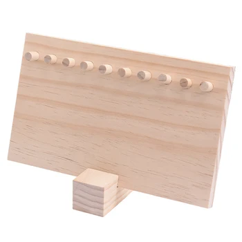 

Wood Jewelry Display Stand Set, Necklace Hanging Rack and Bracelets Organizer Storage Holder