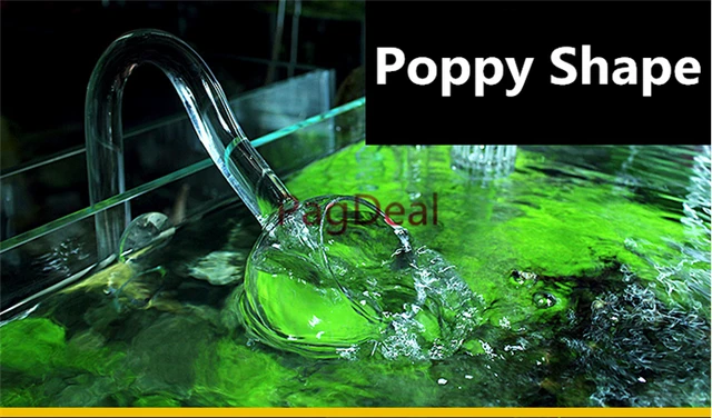 Surface Skimmer Aquarium Water Plant Fish Tank Glass Inflow Outflow ...