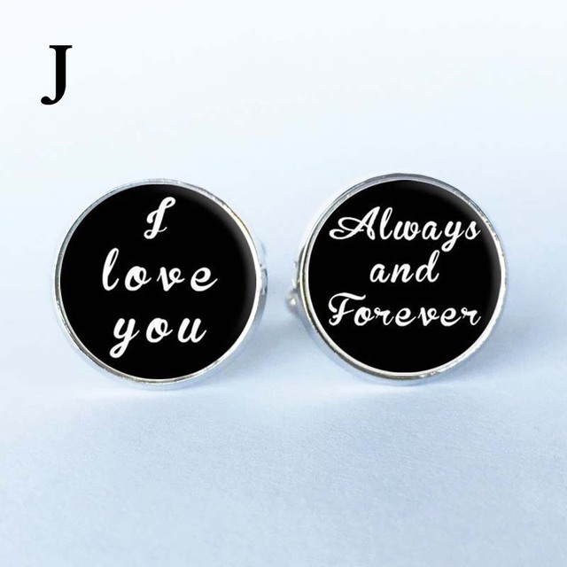 Round Black Cufflinks Clip Shirt Cuff Link Button Bride Best Man Groom Usher Father of the Groom Bride for Wedding Party