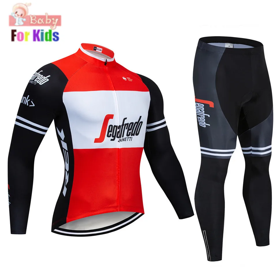 Новая команда трекинга Pro, Детские майки для велоспорта, комплект с длинными рукавами для гонок, MTB Maillot, длинная детская велосипедная одежда, Ropa bicicleta