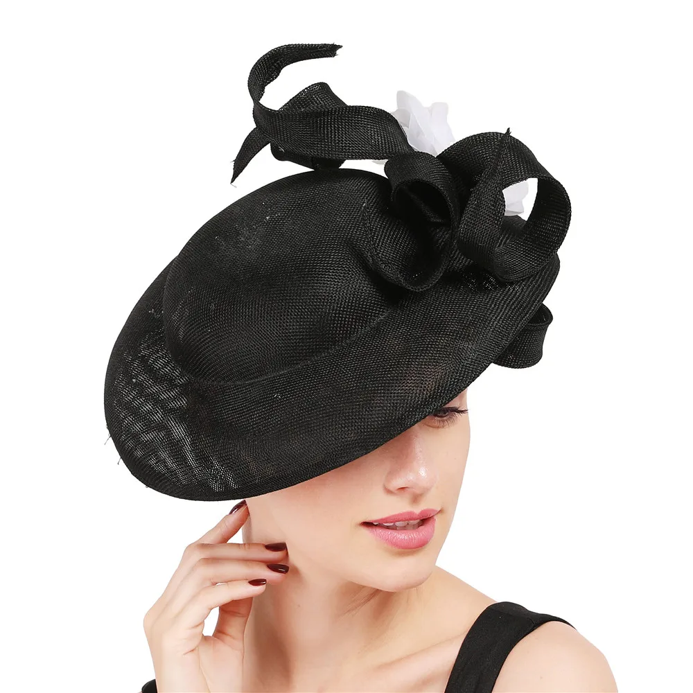 Большие шляпы millinery, Kenducky derby, королевская женская шляпа для свадебной вечеринки с милыми цветочными аксессуарами, петлями, головной убор, повязка на голову