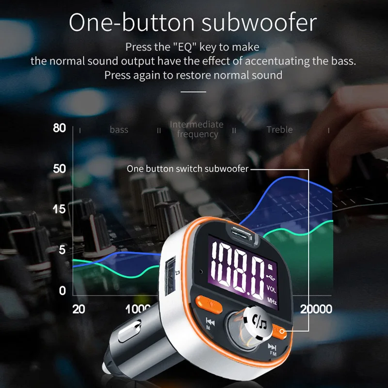 JaJaBor, fm-передатчик, беспроводная гарнитура, Bluetooth, автомобильный комплект, Bluetooth 5,0 PD3.0, быстрая зарядка, поддержка TF карты, воспроизведение u-диска