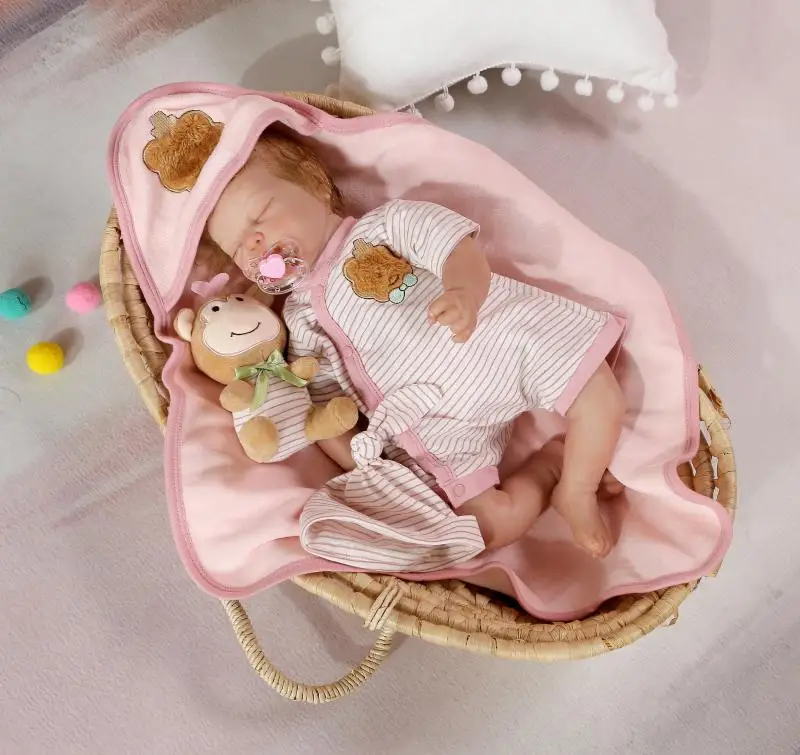 Bebe Reborn, изысканная силиконовая кукла, серия iCradle, ручная работа, настоящий ребенок, новорожденный, живой, 50 см, детский подарок, коллекционные куклы