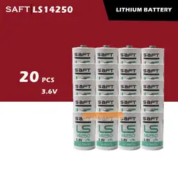 20 шт./лот новый оригинальный Saft LS14250 1/2AA 3,6 В PLC промышленной автоматизации ЧПУ литиевая батарея Бесплатная доставка