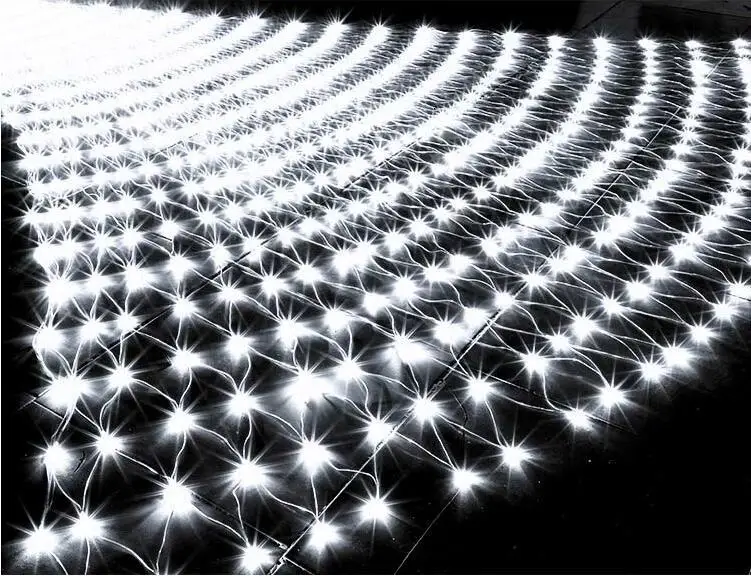 10sets LED Net Mesh String Light 1.5x1.5M 3x2M 6x4M TV BackgroundGarden Fairy Light Christmas Wedding Holiday Garland Light