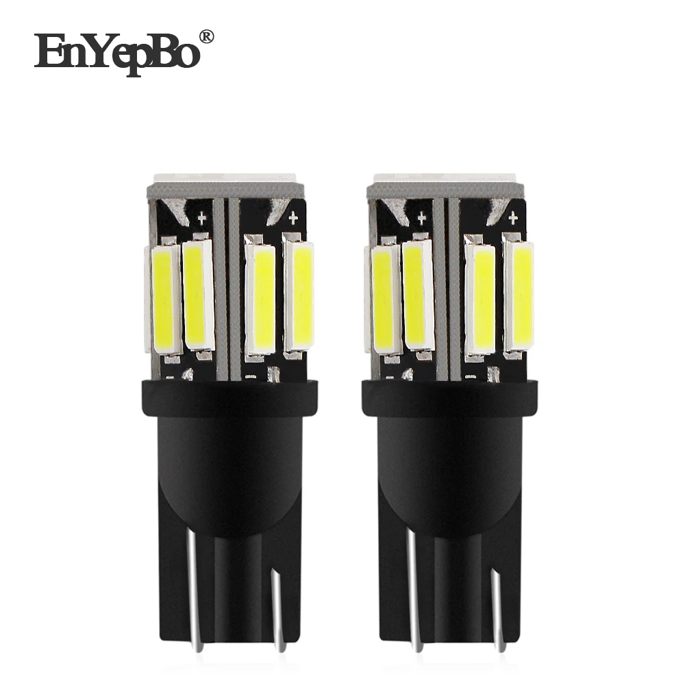 2x без Ошибок T10 светодиодный светильник W5W 194 168 для BMW E60 E90 Peugeot 307 Mini Cooper R56 Seat leon 2