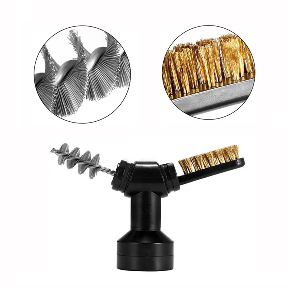 

3-сторонняя щетка для чистки аккумуляторов, верхняя и боковая клеммы, круглая проволочная щетка, латунная щетка