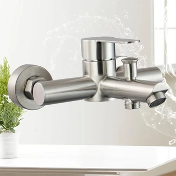 

Wall Mounted Bathtub Faucets Waterfall Bath Faucet Brass Chrome Finish Bath Shower Mixer Hot And Cold Water Mixer