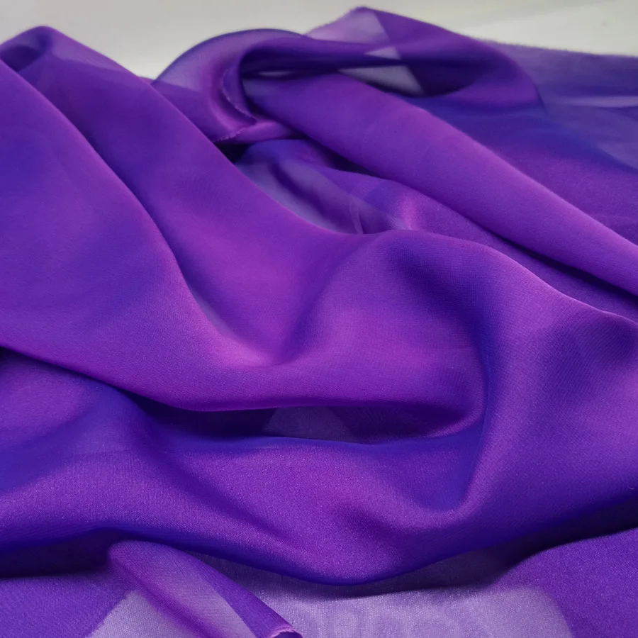 Распродажа волшебного цвета вечернее платье шифон сценический костюм ткань катион 30D шифон шарф декоративный DIY материал