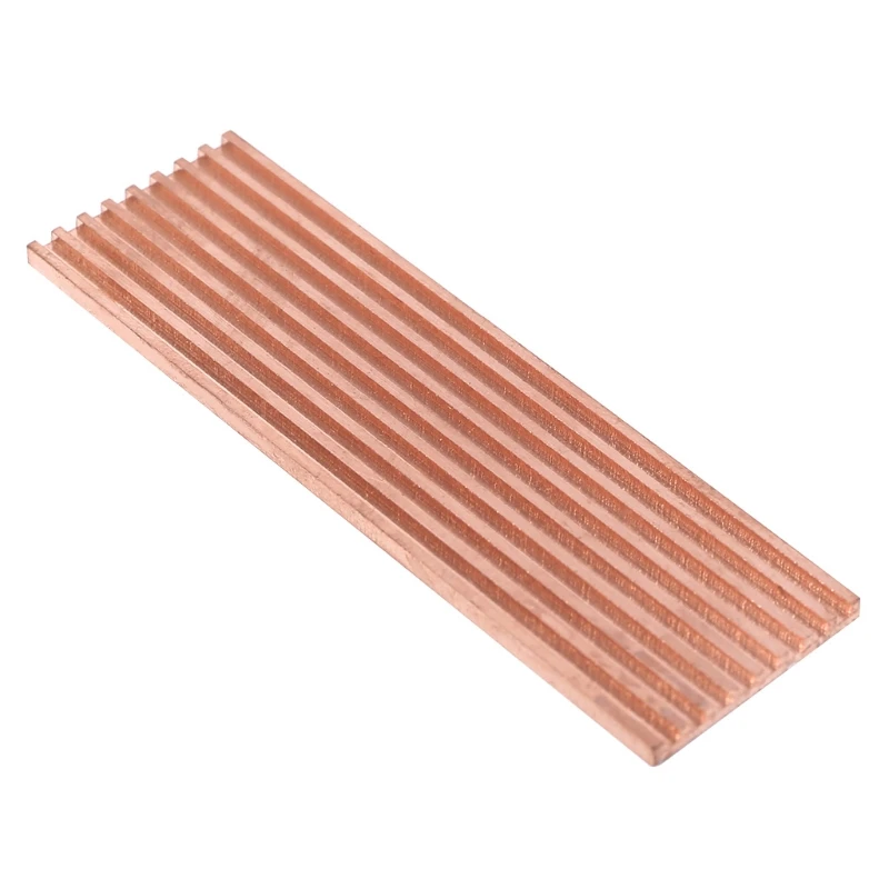 2mm/ 3mm/ 4mm Pure Copper Heatsink Cooler Heat Sink Thermal Conductive Adhesive for M.2 2280 PCI-E NVME SSD ssd heatsink