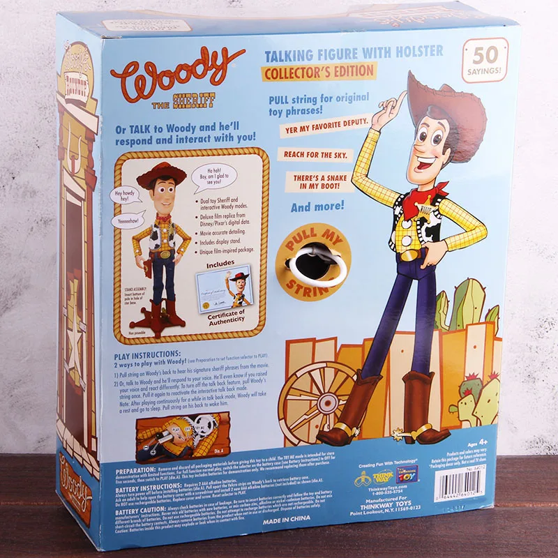 The Woody Sheriff говорящая фигурка с кобурой от Woody Roundup Tv Show ПВХ фигурка Коллекционная модель игрушки