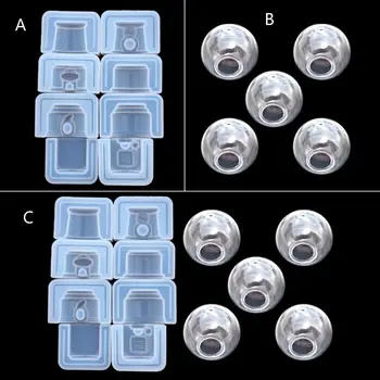 

4 Styles Handmade Classic Glass Candy Twirling Gumballs Machine Resin Mold Funny Game Toy Pendant Resin Mold Art Crafts