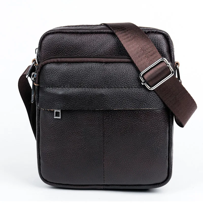 Мужская сумка из мягкой натуральной кожи, брендовая сумка на плечо, мужские сумки, винтажные мужские сумки-мессенджеры, водонепроницаемые сумки через плечо DB5478