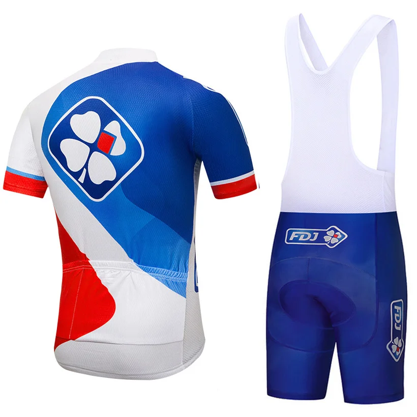 2019 FDJ манга corta ciclismo Джерси babero conjunto traje bicicleta Maillot Ropa MTB dep |
