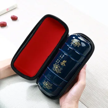 

Ceramic tea cup portable filter cup office crack cup domestic water cup mug travel tea set kung fu tea set