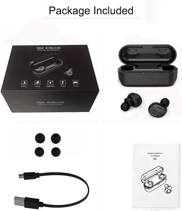 Горячая V11 наушники Bluetooth беспроводные наушники для iPhone XS Max 10 шт./лот