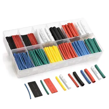 

532pcs Ratio 2: 1 Insulation Protection Flame Retardant Heat Shrink Tube Wire Kit Set 6 Color 8 Size