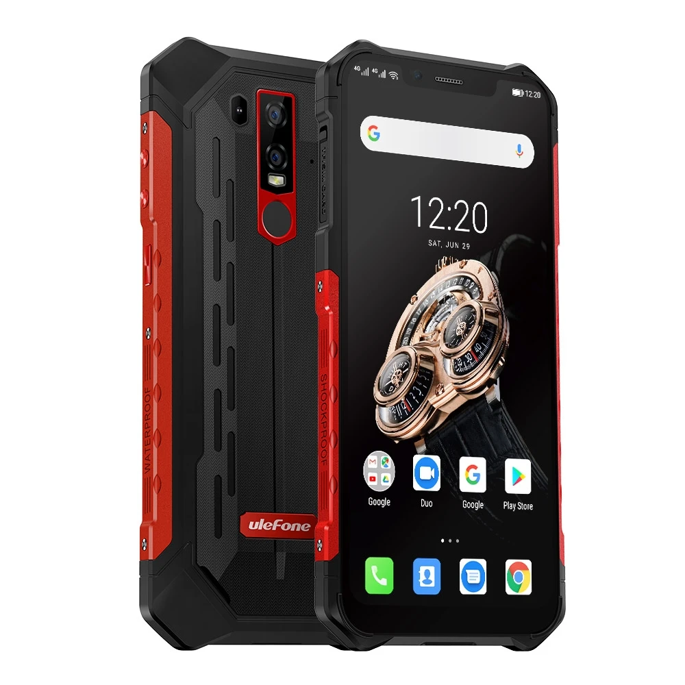 Ulefone Armor 6S Водонепроницаемый IP68 NFC прочный мобильный телефон Helio P70 Otca-core Android 9,0 6 ГБ 128 ГБ беспроводной зарядки смартфон