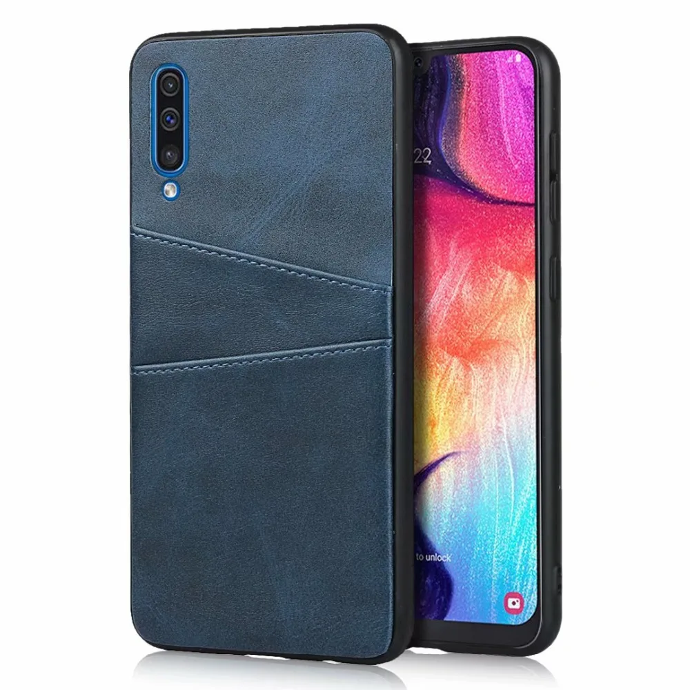 Роскошный чехол-держатель для карт для samsung Galaxy A70, кожаный кошелек, противоударный жесткий чехол для samsung A50 A20E A30, чехол Etui