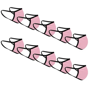 

10PC Fashion Solid Color Unisex Face Cover Dustproof And Windproof Outdoor Cycling masque Washable Reusable Protective masque