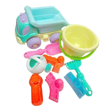 

9pcs Baby Bath Toy Plastic Watering Pot Beach Toys Play Sand Gift for Kids Develop Intelligence and Help Grow up Happily